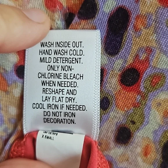 Vera Wang Woman's Sequin Polka-dot Tank Tunic Blouse. Sz: XS - Picture 8 of 9